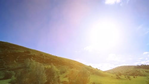 UHD Mountain Meadow Timelapse at the Summer