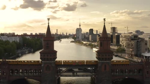 View of Berlin Through Oberbaum Bridge