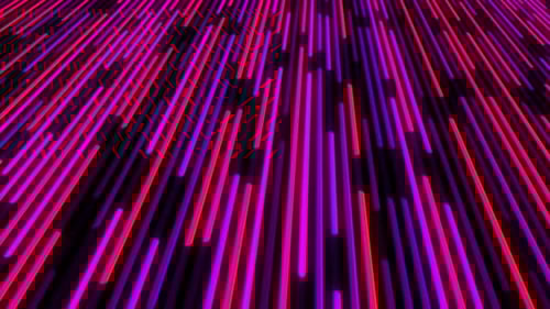 Abstract Neon Lines Flowing Loop Background