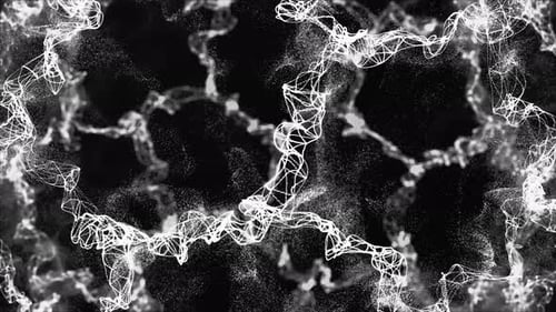 Ondulation chaotique de particules