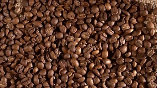 Roasted Coffee Beans Close Up