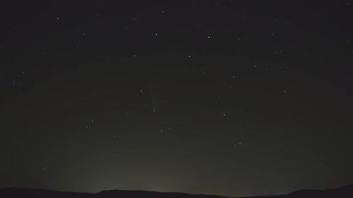 Stars Twinkling in the Dark Night Sky