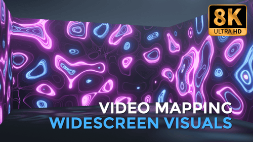 Neon Shapes Widescreen Loop
