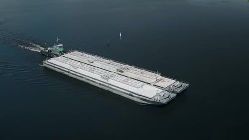 Oil Tanker Cargo Vessel or Vehicle Sail River Water Transport Mineral or Chemical Products