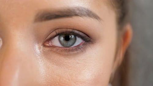 Close Up of Beautiful Eye and Makeup