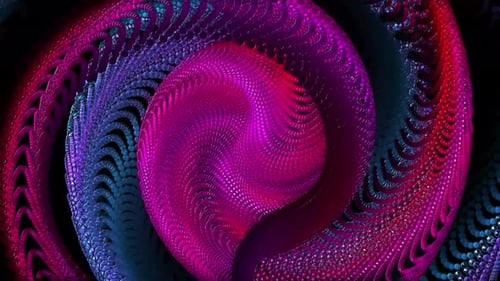 Abstract Fluid Swirl of Vibrant Colors Loop