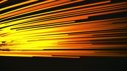 Abstract Glowing Orange and Gold Light Streaks Background