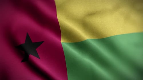 Realistic Fabric Flag Waving Animation