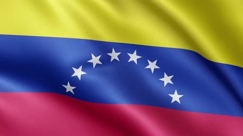 Realistic Waving Flag of Venezuela Seamless Loop