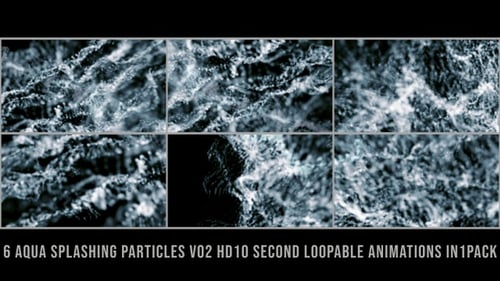 Aqua Splashing Particles V02