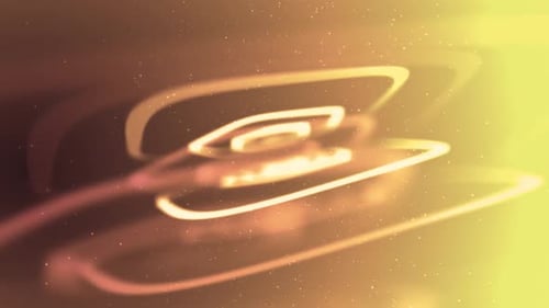 Abstract Glowing Spiral Lines with Particles Background Loop