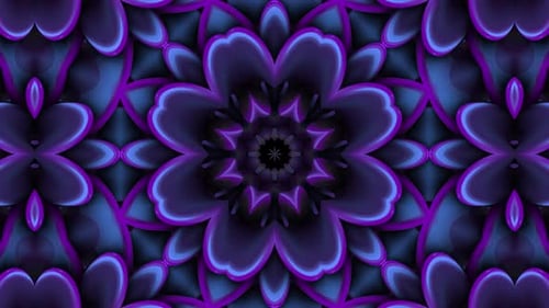 3D Floral Pattern Loop Background