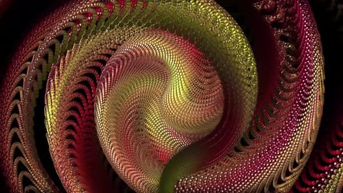 Abstract Colorful Spinning Particles V7