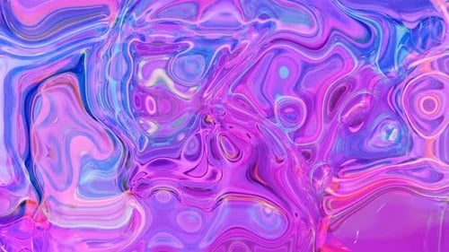 Dynamic Abstract Liquid Swirls in Vibrant Purple and Blue Background