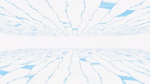 Rendu 3d, résumé, IA, architecture, atome, fond, Big Data, biologie, noir, bleu, busines