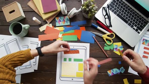 Mobile Application Developers Working Together