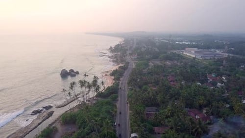 Koggala Beach, Waves And Ocean, Sri Lanka.