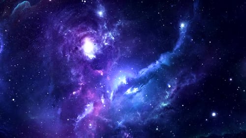 Deep Space Nebula and Starfield Background Animation