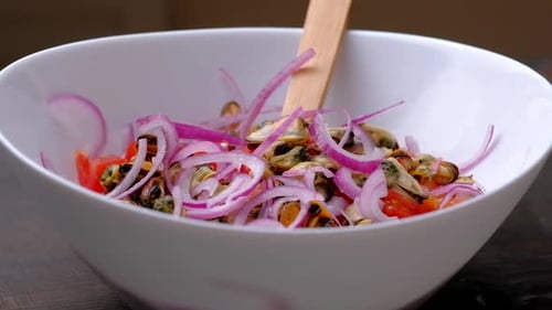 Salad with Seafood