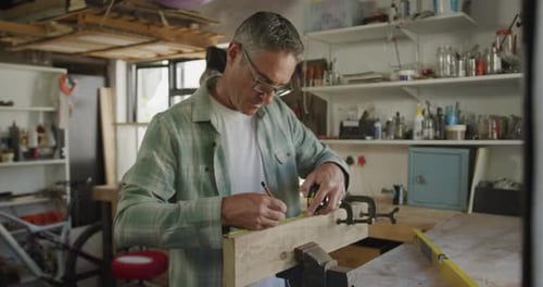 Man doing DIY at home