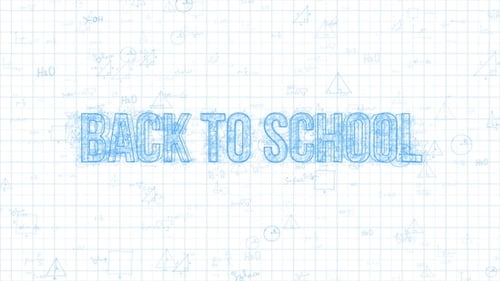 Back to School White Background 4K