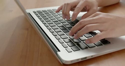 Work on laptop computer