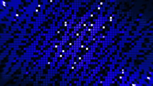 Abstrakte bunte laufende Pixel Hintergrund, nahtlose Schleife