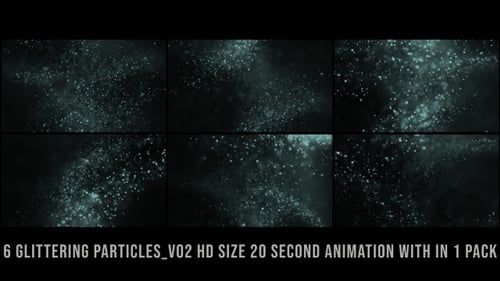 Abstract Flowing Light Particles Loop Motion Background