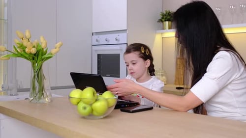 Working Mom Works From Home Office