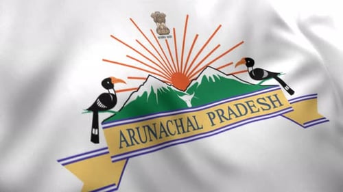 Arunachal Pradesh Flag (India) - 4K