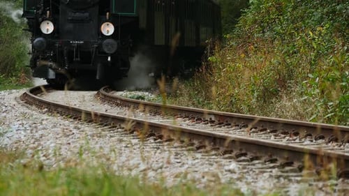 Steam Engine Locomotive Train Retro Vintage Background
