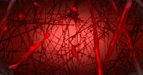 Red Biological Loop Background