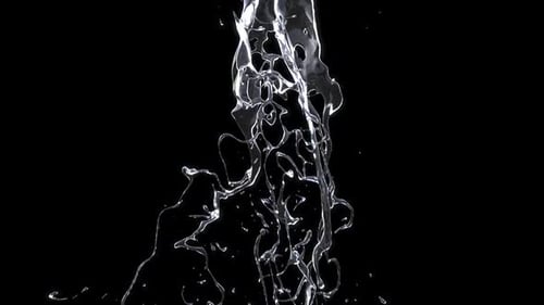 Dynamic Fluid Water Splash Transition Element