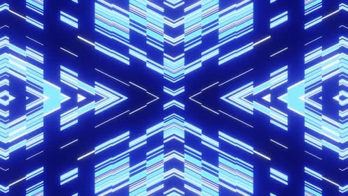 Fundo azul festa mosaico Vj Loop HD
