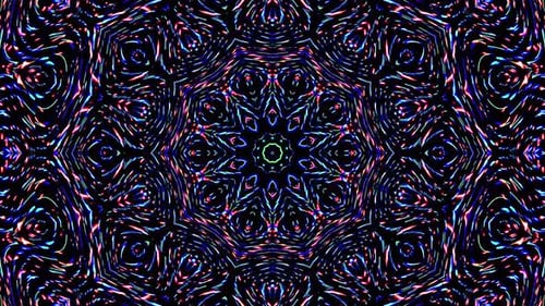 Lumière abstraite brillante gouvernant la polychromie, kaléidoscope