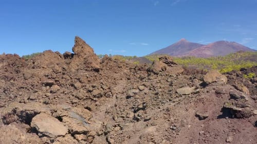 Aerial view of El Teide volcano in Tenerife