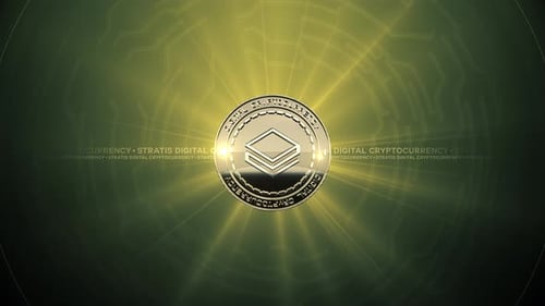 Futuristic Digital Cryptocurrency Logo Reveal Animation