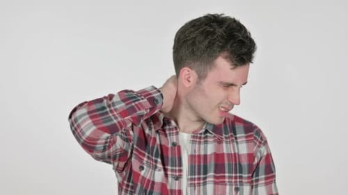 Young Adult Suffering From Neck Pain