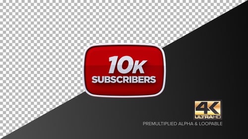 3D YouTube 10K Subscribers Celebration Reveal