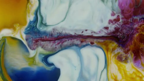 Abstract Colorful Art Ink Spread Texture