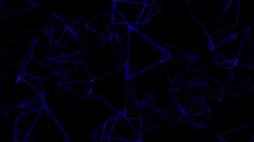 Neon Triangles spinning loop