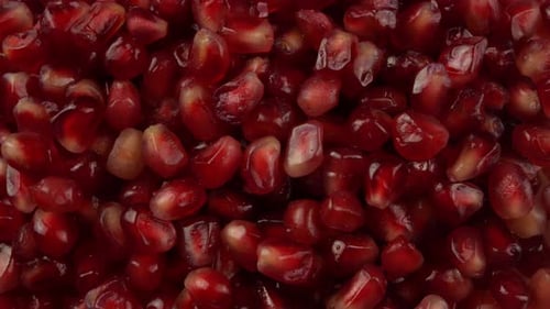 Pomegranate seeds close up