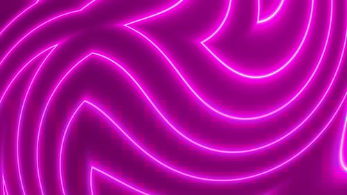 Abstract Neon Swirling Lines Loop Background