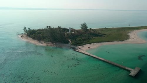 L'île Enmedio dans le golfe du Mexique
