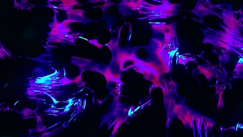 Abstract Visualization of the Unknown Universe From Bright Viscous Substance Seamless Loop