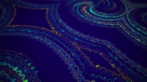 Dynamic Abstract Wavy Lines Pattern Background