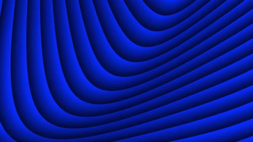 Abstract Blue Curved Lines Looping Background Animation
