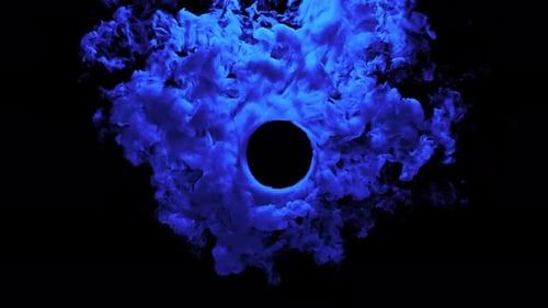 Fluid Smoke Ring Reveal Effect for Titles and Logos