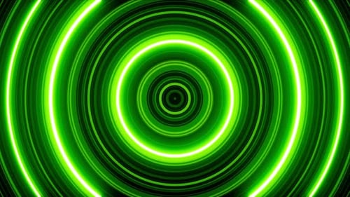 Flickering Green Circle Light