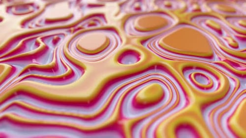 Abstract Liquid Flowing Waves Organic Background Animation